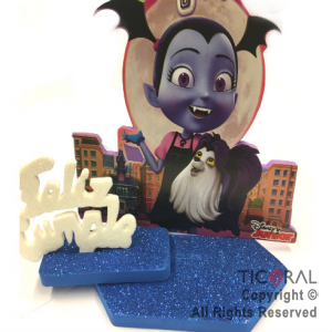 ADORNO VAMPIRINA GOMA EVA FELIZ CUMPLEA�OS X1